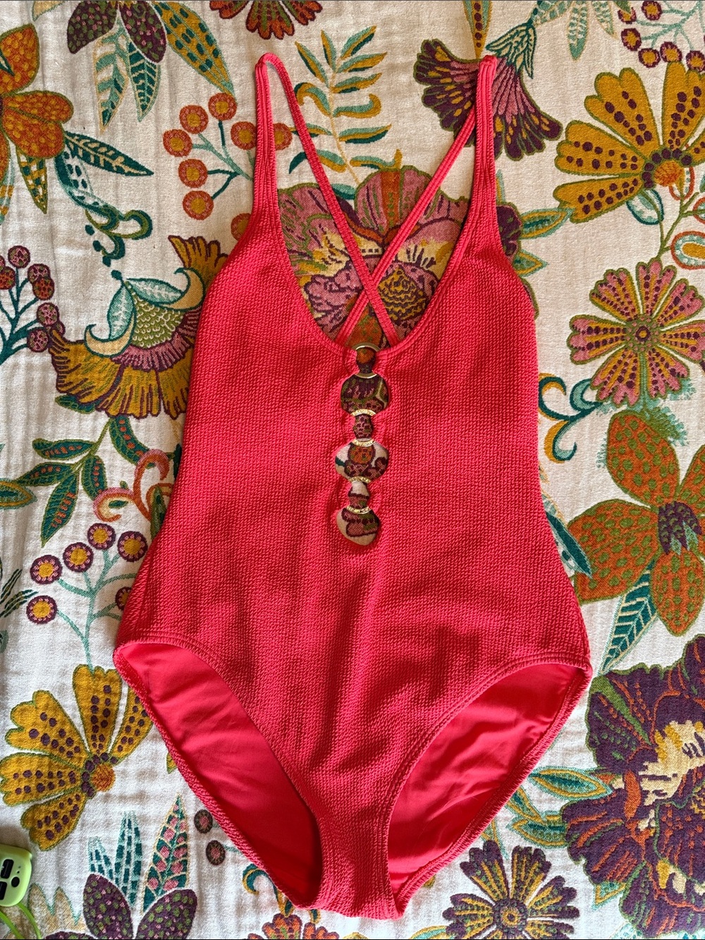 Michael Kors Textured One-Piece Swimsuit